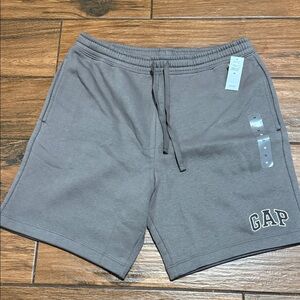 GAP Men's Taupe Gray Athletic Drawstring Shorts